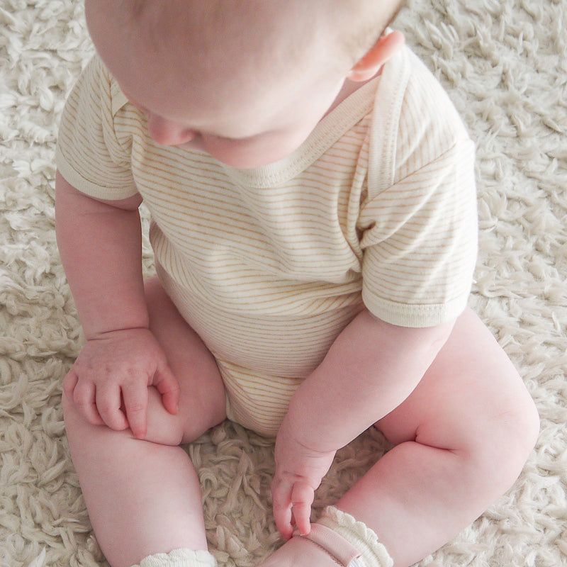 Short Sleeve Onesie / Stripes