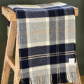 100% Merino Wool Throw / Bannochburn Silver