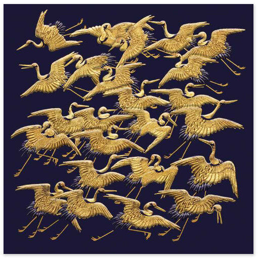 Japanese Crane Fukusa Greeting Card