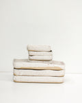 Rectangular Ceramic Server / Speckled White