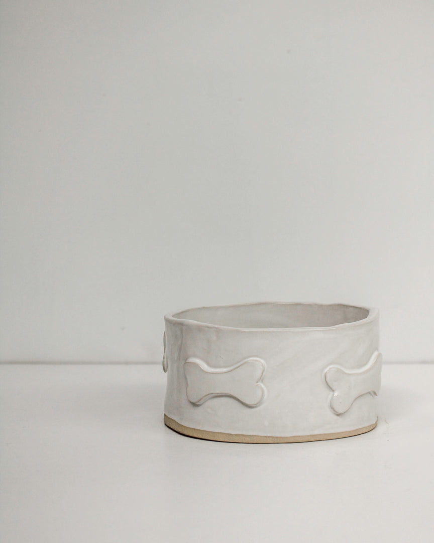 Pottery workshop in Palmerston North creating a handmade pet bowl at Mabel Vickers