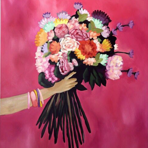 Abbey Merson Rainbow Blooms Greeting Card