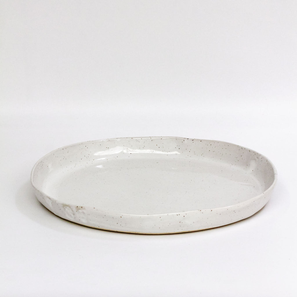 Large Everyday Handmade Stoneware Platter 32cm